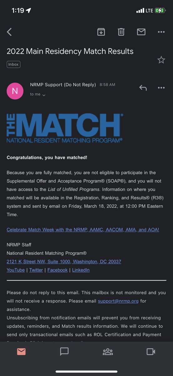 Humbled, thrilled, and enlivened to say that I’m going to be a surgeon! Thanks to everyone who supported me along the way.