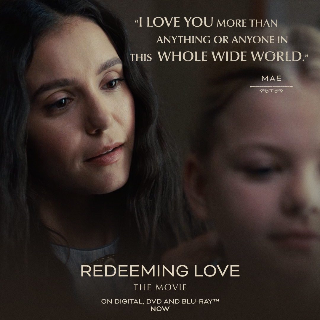 It’s time to bring home #RedeemingLove. Who will you be watching with? Yours to own on Digital, Blu-ray and DVD now. uni.pictures/RedeemingLove