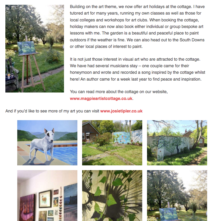 I wrote this article for online lifestyle magazine, Cala Conversations: calaconversations.com/art-at-home-as… . 
#artistsontwitter #magazinearticle