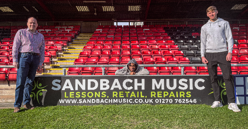 crewealexfc's tweet photo. 🤝 Crewe Alexandra are delighted to announce a new partnership with @sandbach_music!

#CreweAlex
