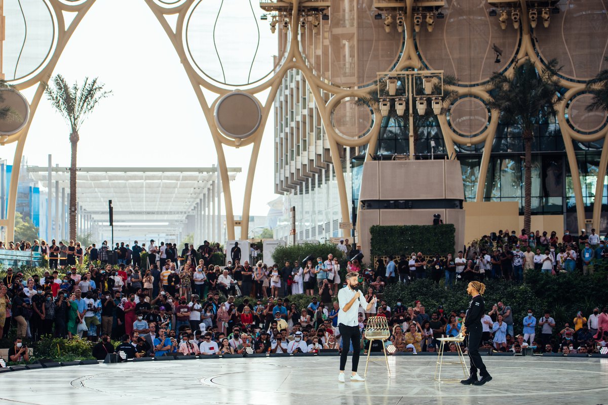 Enjoy that? 😁 We certainly did! 🙌 What a day for <a href="/LewisHamilton/">Lewis Hamilton</a> and <a href="/PET_Motorsports/">PETRONAS Motorsports</a> at Expo 2020 Dubai! 👏

#Expo2020 #OutRaceYourself