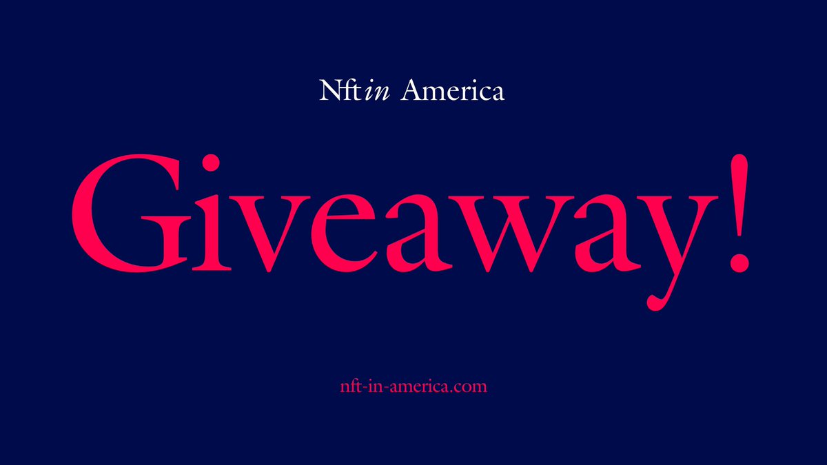 🚨TICKETS GIVEAWAY🚨
5 General Admissions &amp; 1 VIP ticket for NFT in America.
March 25, Hollywood.
Curated by <a href="/co1born/">╭𝒸𝑜𝓁𝒷𝑜𝓇𝓃.𝒿𝓅𝑔 🔜🕳🐇ʷʰᵒ ʳ ᵘˀ</a>, <a href="/Hanrgb/">Han Saglam</a> &amp; <a href="/verticalcrypto/">VERTICAL</a>🔥
 
To enter ⤵️
✅ Follow <a href="/nft_in_/">NFT in</a>
✅ Like &amp; RT
✅ Tag 2 friends

Results on March 21!
Official Contest Rules: nft-in.com/about
