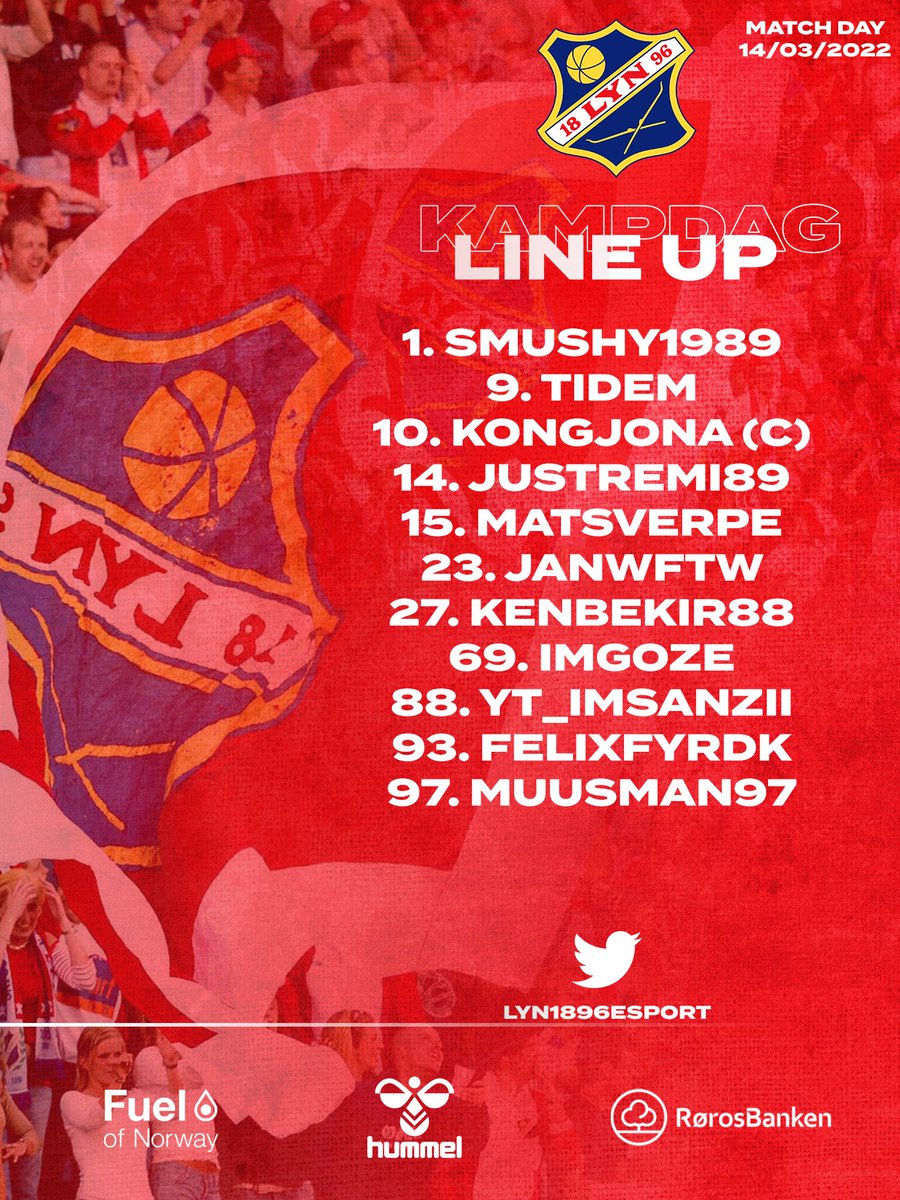 Ny kampkveld, her er laget: