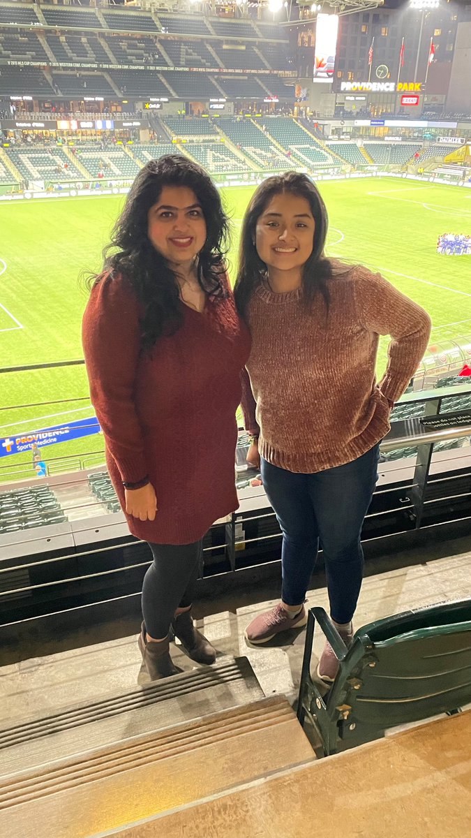 bbbsnorthwest's tweet photo. Meet Big Sister Shweta and Little Sister Ivette, who have been matched for almost 2.5 years! The two got to enjoy the Thorns game on International Women's Day thanks to our friends at KeyBank who donated tickets for 5 matches! #WHM #itsbigtime #ittakesavillage #keybank https://t.co/5ErYhKxGe0