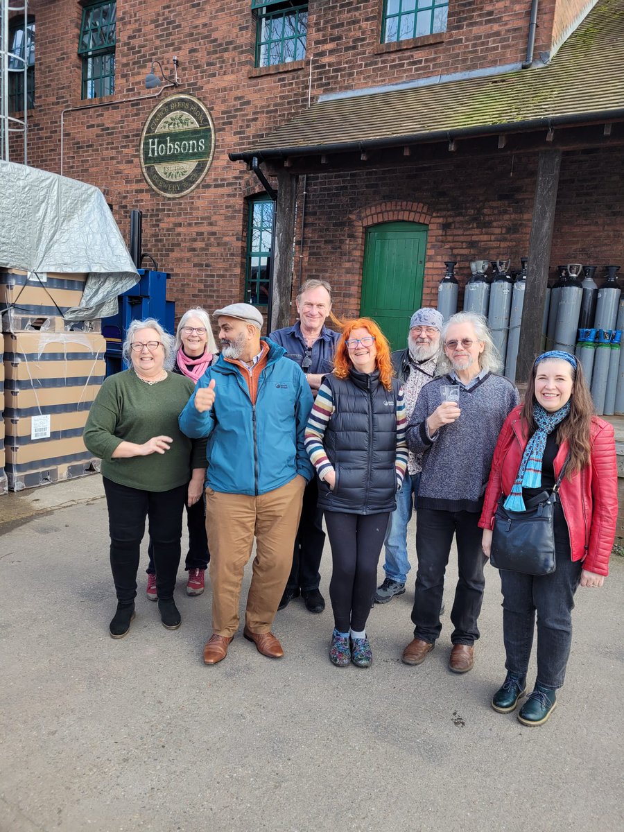 Had a fantastic planning meeting on Saturday courtesy of Nick at @HobsonsBrewery. Sampled some ales that will be on sale at Hobson's bar at #FatE2022, toured the brewery, & heard about Hobson's green credentials. Join the fun at hoptoncourt.co.uk #LocAle #sustainability