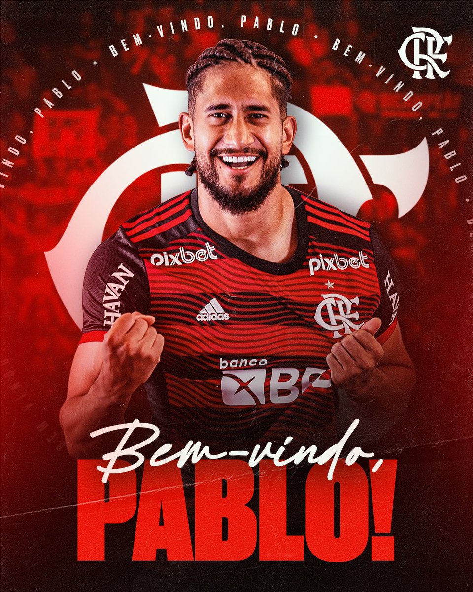 Flamengo's tweet image. FECHOU! O zagueiro @pablocastro91 é o novo reforço do Mais Querido! Seja bem-vindo! 🔴⚫️ #PabloNoMengão
