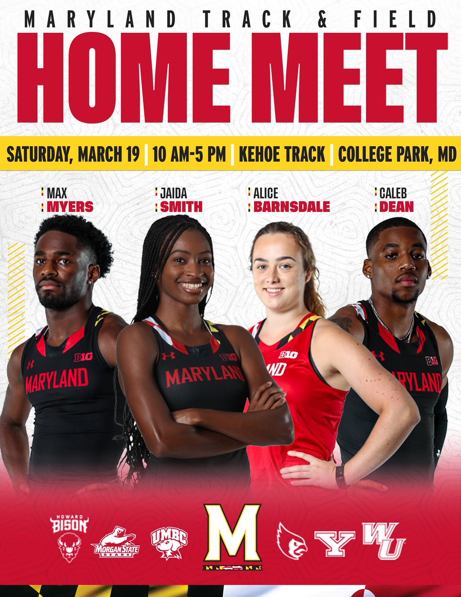 Season opener in College Park‼️
Be there this Saturday at Kehoe Track!

#KeepUp🐢