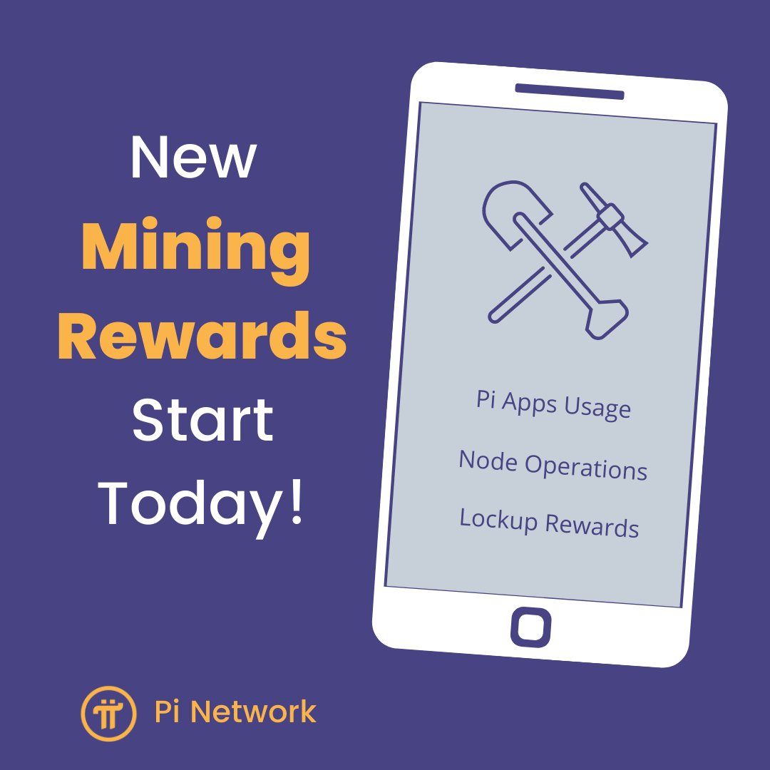 🚨Announcement🚨The new mining mechanism is here! Now Pioneers can receive mining rewards through network contributions such as Pi apps usage, node operation and lockup rewards. More details to follow! #minepi app #piday2022
