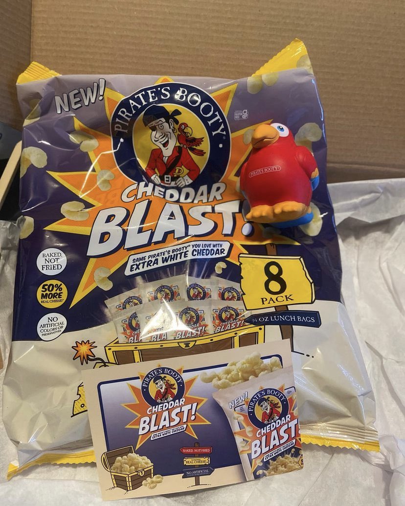 mimimakeup07's tweet photo. #cheddarblastpack #complimentary @piratesbooty @Influenster https://t.co/PgvShGCEb1
