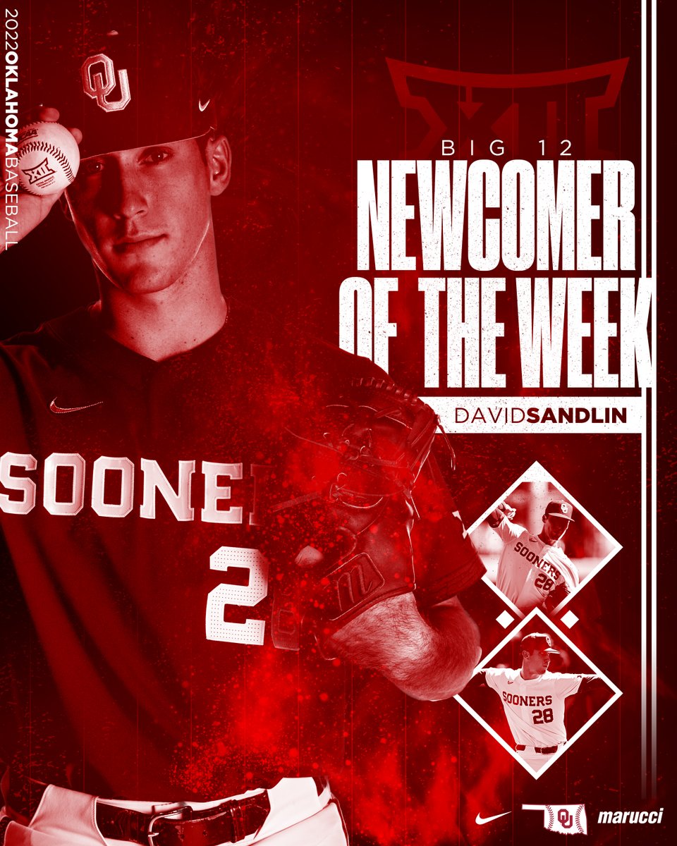 𝙈𝙧. 𝙎𝙖𝙣𝙙𝙢𝙖𝙣

<a href="/Sandman__29/">David Sandlin</a> was named the Big 12 Newcomer of the Week.

📝 bit.ly/3IclXos

#Sooners | #COMPETE
