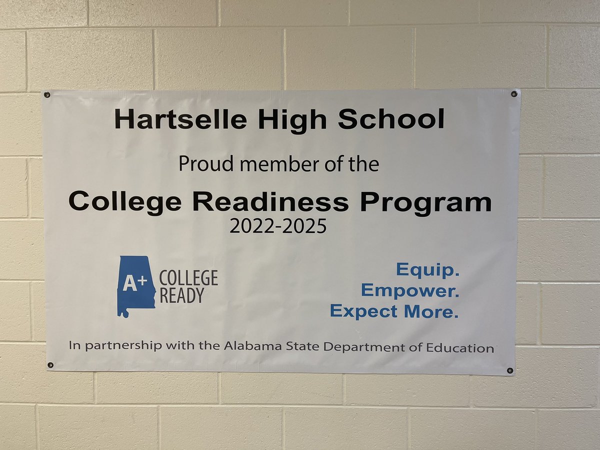 hartsellehigh's tweet photo. Hartselle High School is proud to be a member of the A+ College Ready College Readiness Program for the next three years!
The opportunities for our teachers and students will be greatly increased with this partnership! @AplusCR https://t.co/Dhdu5NPoif