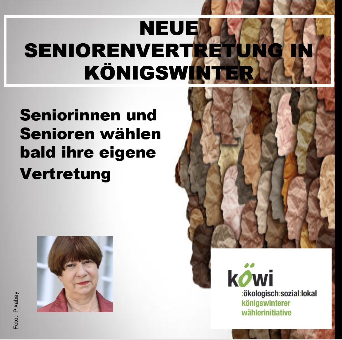 koewi_online's tweet photo. Bald ist es so weit. Dann wählen alle Seniorinnen und Senioren in Königswinter ab 60 ihre eigene Vertretung. Die entsprechende Satzung hat jetzt der Sozialausschuss beschlossen.
Gegen die Stimmen der CDU. https://t.co/jlWJZo5nHg
