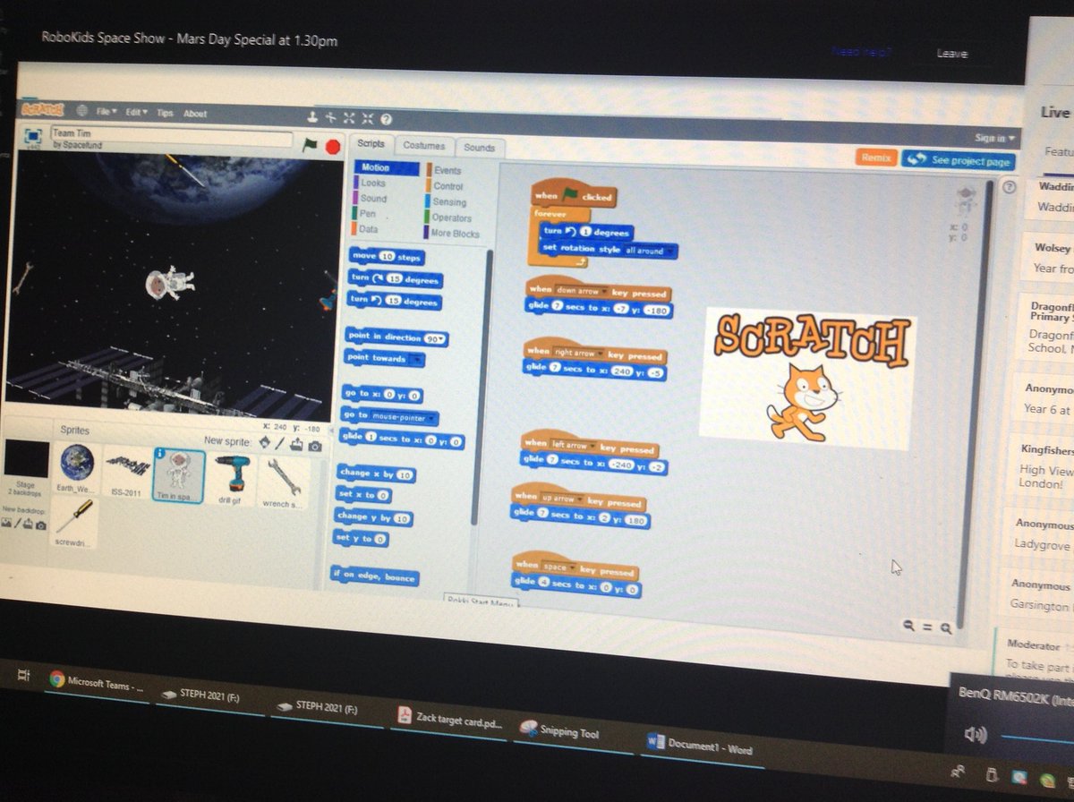 Y6StocktonWood's tweet photo. 🔭What a fun start to #BritishScienceWeek2022 we have had 🔭
We kick started our #StocktonWoodScience week by joining a live webinar to celebrate #MarsDay22 
A great retention activity to remember everything space related from our Y5 Science lessons 🔭 https://t.co/rKVbRdqNJX