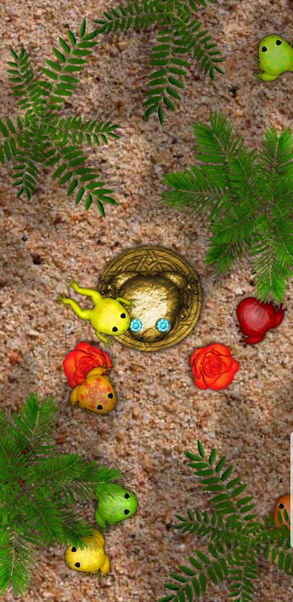 DieHereDaily's tweet image. Check out my #PocketFrogs habitat at code 1VLCG! #NimbleBit