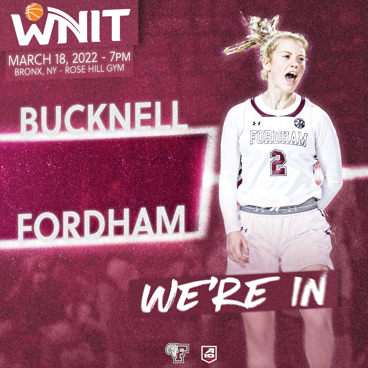 FordhamRams's tweet photo. .@FordhamWBB Accepts @WomensNIT Invitation, Will Host Bucknell on Friday Night
https://t.co/rpiMNkO0OB
#PoundTheRock #TheFordhamWay #SoniaStrong https://t.co/wTZln8KDqo