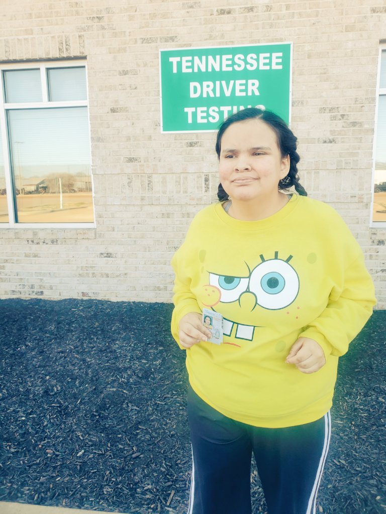 HeatherBensch's tweet photo. This is what a #milestone looks like to us, an #ID.  For the #DevelopmentallyDelayed, driving is over-rated anyway.
#IntellectualDisability
#SpecialNeedsAdult #Syngap1Syndrome #AbsenceSeizures
#GeneticDisorder
#SevereAutism https://t.co/6z5Ts18KLK