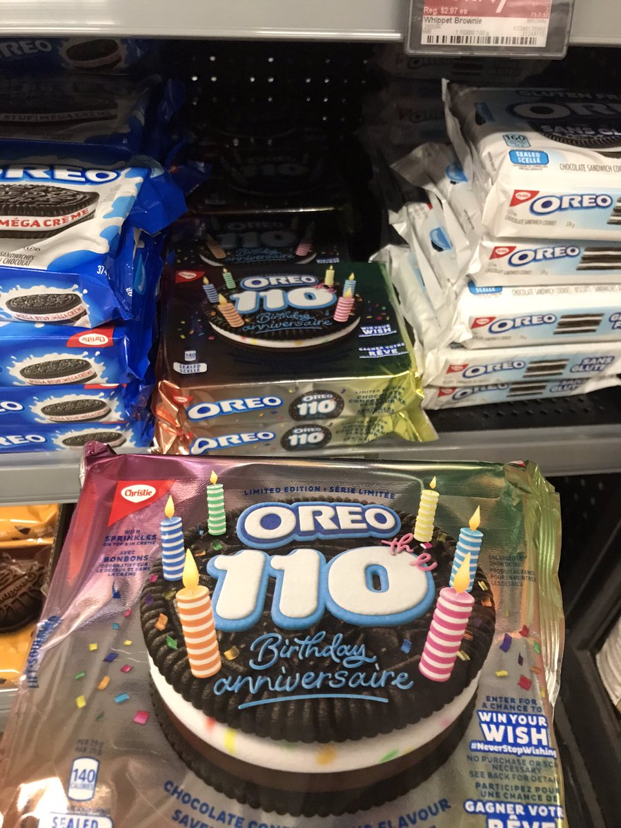 Happy 110th Birthday <a href="/Oreo/">OREO Cookie</a> Thank for making my life sweeter #happyBirthday