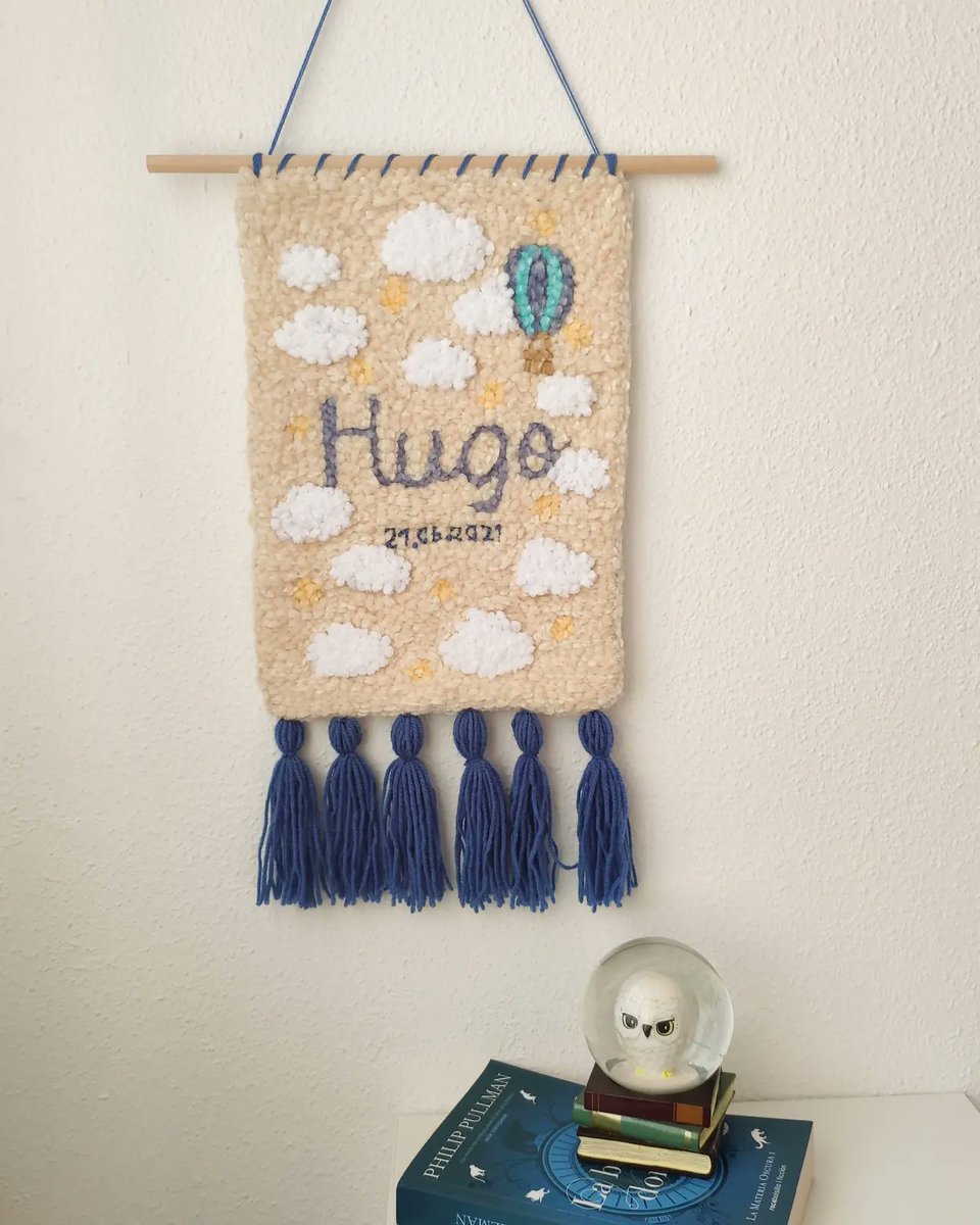 sararello's tweet photo. NEW💫 Banderín punch needle💙
¿Cómo es de bonito?💕

Gracias @aranchacalizm por confiar en @sararello_bordados para este bonito regalo🥰

#punchneedleworld #punchneedle #punchneedleembroidery #handmadeorder #babygift #babydecor #sararello https://t.co/KkY3e1JA9G