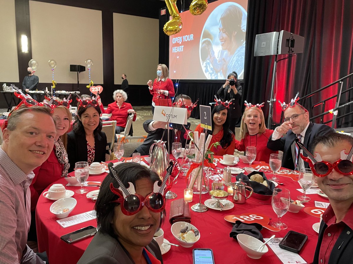 ImeldaDaconesMD's tweet photo. Every ⁦Optum⁩ WA leader at this table gave to ⁦@American_Heart⁩ Association #goredwomen luncheon today. ⁦@Optum⁩ WA is proud to partner with AHA in the movement to fight heart disease in women and our communities 🙏🏽❤️ https://t.co/WZPvDvpUWm