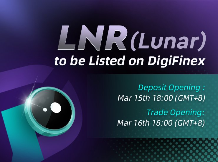 We are thrilled to announce Lunar is being listed on DigiFinex, a Top 10 exchange by trading volume &amp; liquidity!

Trading is set to go live on March 16th at 10:00 AM UTC, exposing LNR to millions of potential holders.

digifinex.zendesk.com/hc/en-us/artic…

$LNR #DigiFinex