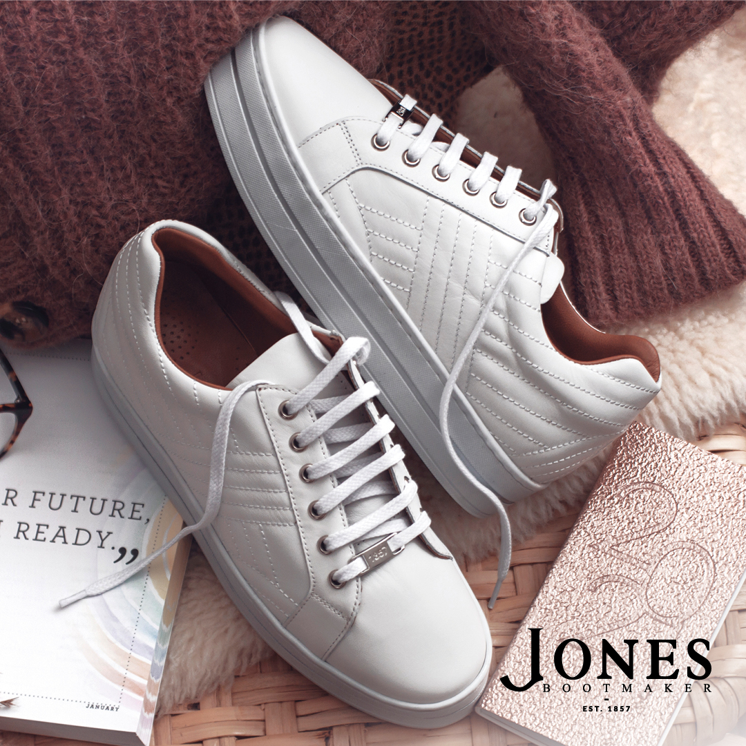 amira leather platform trainers