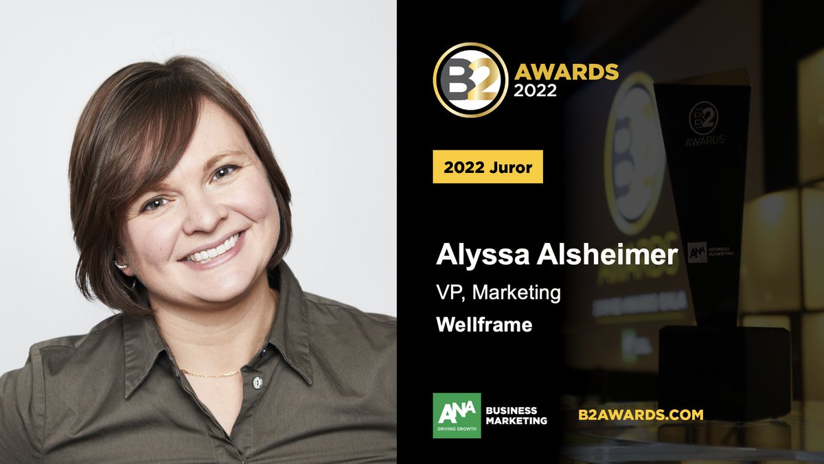 alyssaalsh's tweet photo. Honored to be on this year's #ANAB2 jury, providing feedback on some of the most innovative and impactful campaigns in B2B marketing. https://t.co/O00OWmT862
