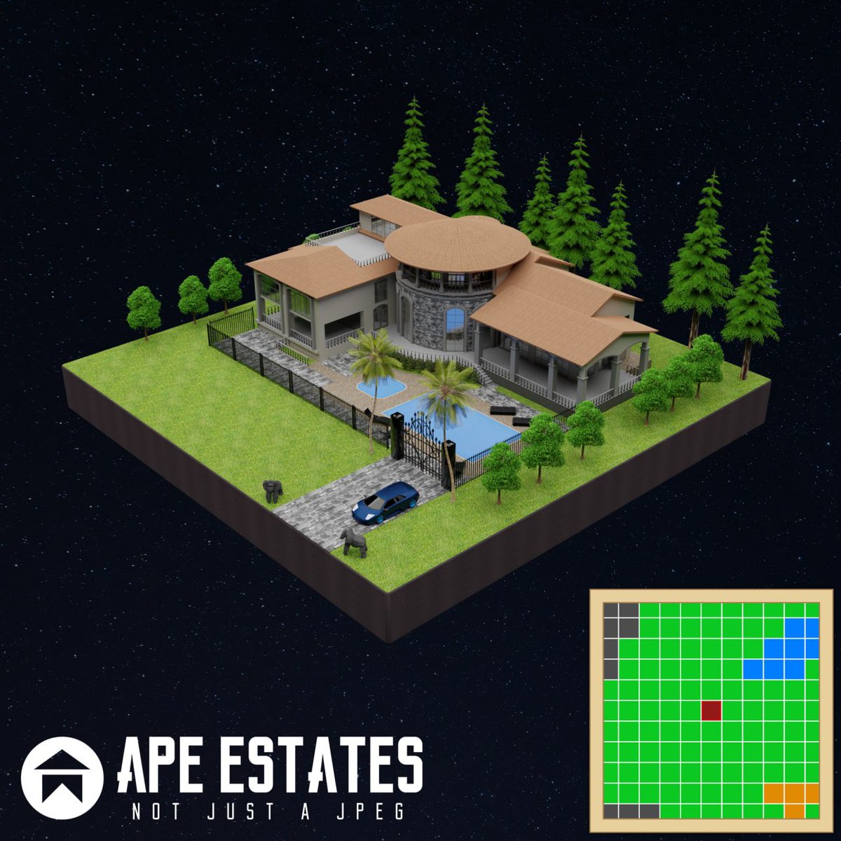 apeestates's tweet photo. Ape Estates #NFTgame loading…👾 https://t.co/aTzNwm7quv