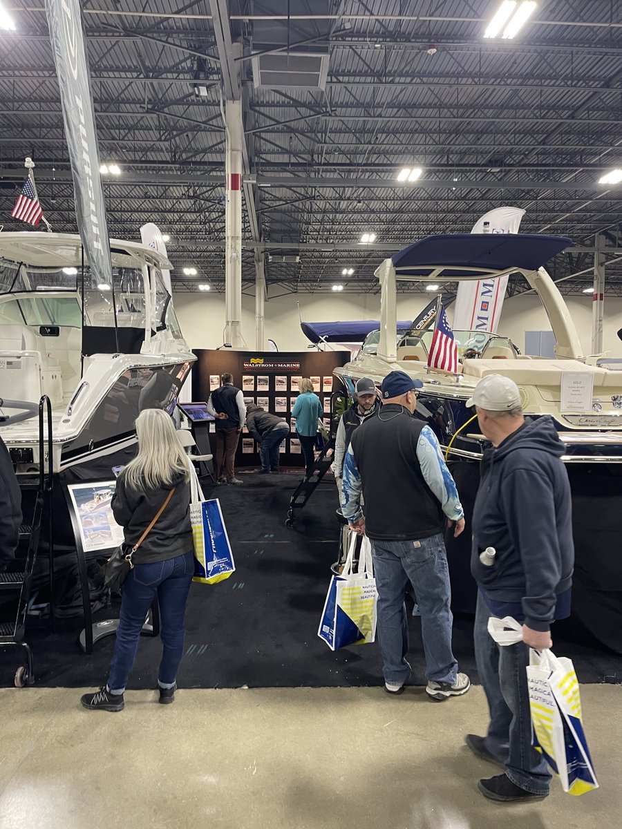 walstrommarine's tweet photo. Great seeing everyone at the Novi Boat Show! 🙌 We love showing off the boats we love to all of you and help you find one that you love too. Next up is the Traverse City Boat Show at the Grand Traverse Ci... https://t.co/NgxsN8fIch #boatshows #novimi #pursuitboats #marineindustry https://t.co/6OYEqQkpB8