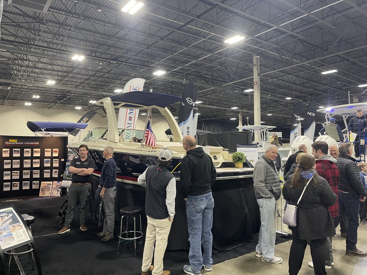 walstrommarine's tweet photo. Great seeing everyone at the Novi Boat Show! 🙌 We love showing off the boats we love to all of you and help you find one that you love too. Next up is the Traverse City Boat Show at the Grand Traverse Ci... https://t.co/NgxsN8fIch #boatshows #novimi #pursuitboats #marineindustry https://t.co/6OYEqQkpB8