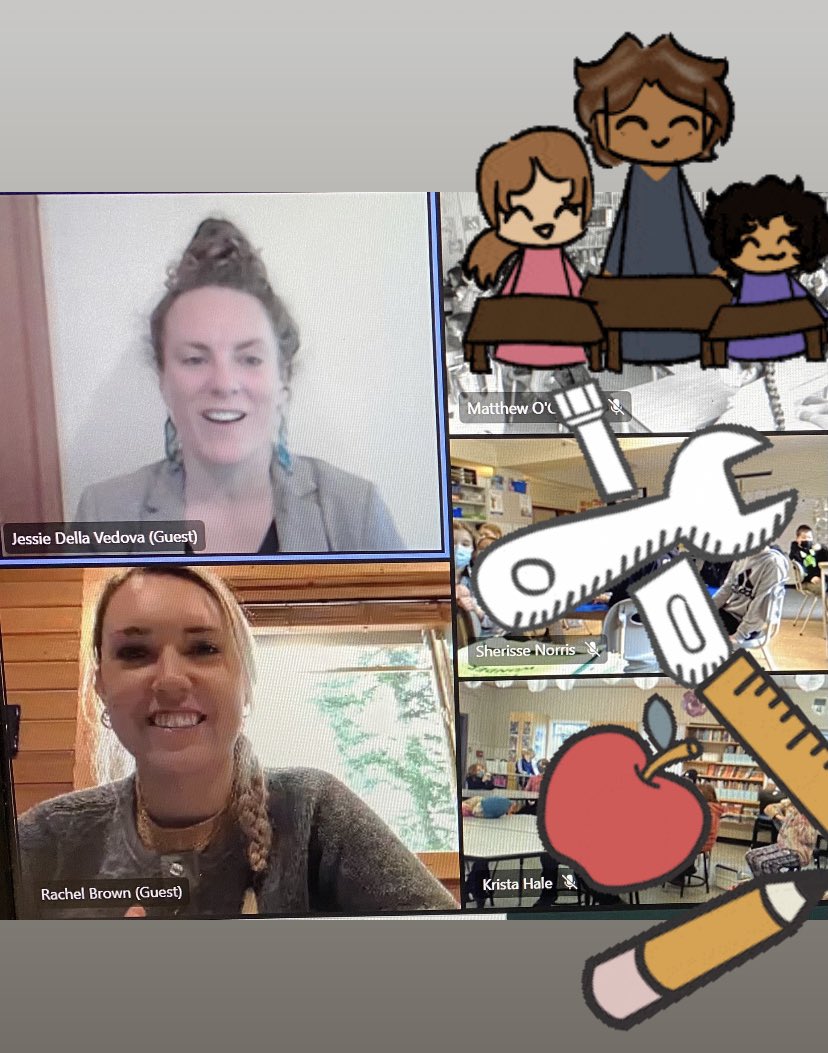 DarcyMcNee's tweet photo. We had Red Seal Carpenter Rachel Brown @lacey_construct as a virtual guest today for our tool cart classes at Lochside, Sidney, ḰELSET &amp; Prospect Lake. Inspiring for our students to see where the skills they are learning can take them! Thanks @CFOFBC for making this happen! https://t.co/C3Lt95X3Tn