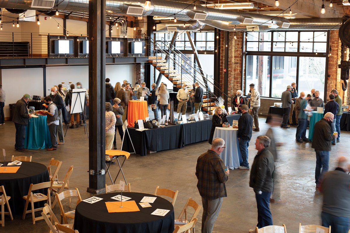 It’s called the “Greatroom”for a reason. Soaring ceilings, huge windows, city views. 

Welcome back to in-person events, Portland!