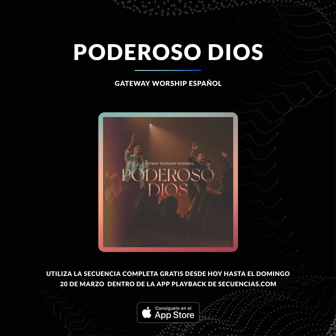 Esta semana nos hemos unido con el increíble equipo de Gateway Worship Español para brindarles «Poderoso Dios», su nuevo sencillo feat Miel San Marcos 🙌🏼

Encuentra la secuencia completa disponible GRATIS dentro de nuestra app Playback!