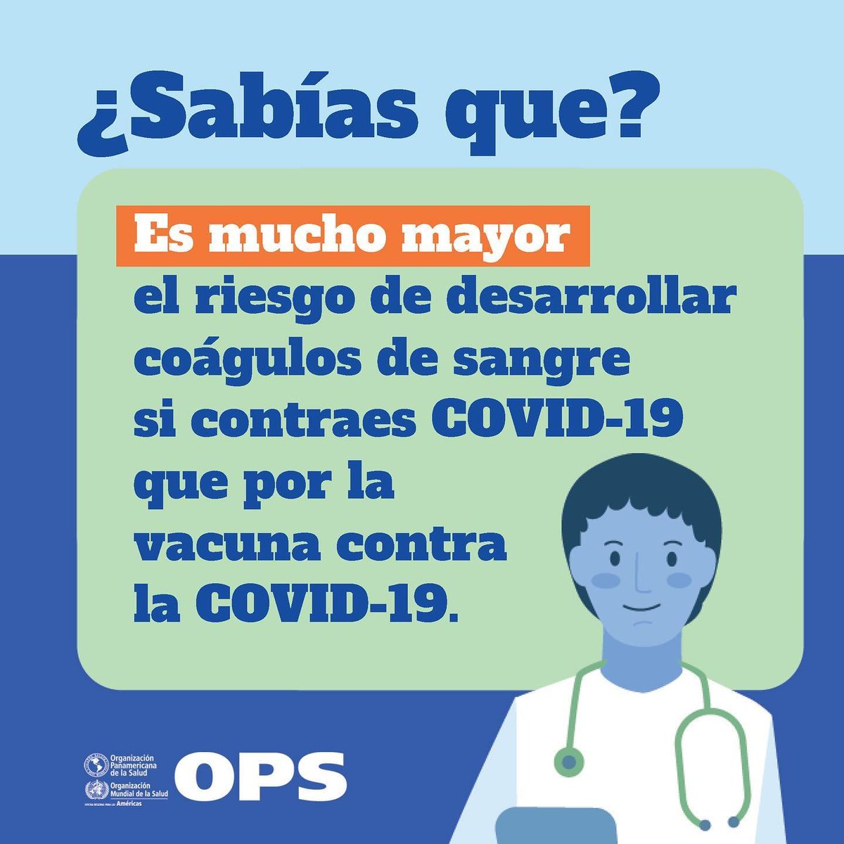 ProcesosTecnol1's tweet photo. Los coágulos de sangre 🩸 después de recibir una vacuna contra la COVID-19 🦠 de AstraZeneca o Janssen son muy raros 👉🏾 de 4 a 6 casos por 1 millón de vacunados 🩹❤️. 
¡#Vacunate en cuanto sea tu turno! https://t.co/VsjMxkdmQR