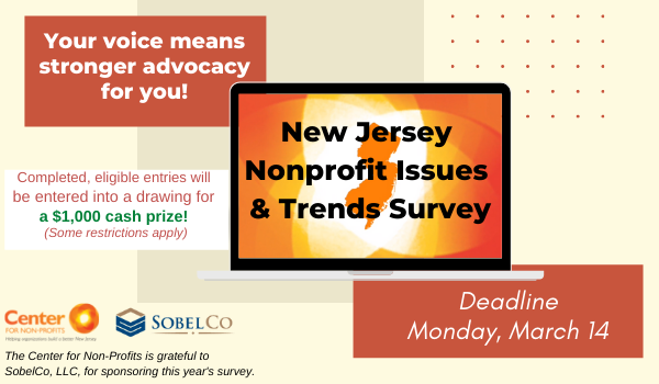 Deadline is today! We hope you would participate in 
<a href="/NJ_NonProfits/">NJ Center for Nonprofits</a> 2022 NJ Nonprofit Issues &amp; Trends Survey. This survey is a critical part of informing &amp; advocating about the issues facing nonprofits in service to our communities.
surveymonkey.com/r/2022_NJ_NP_O…