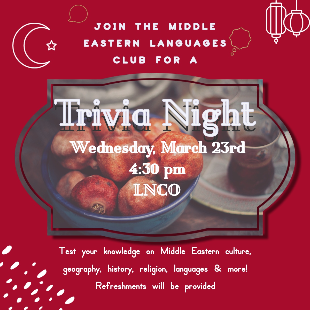 UofULanguages's tweet photo. ๐๐๐๐๐๐
Trivia Night!!
Meet new people and have some fun!
๐๐๐๐๐๐
#worldlanguages #uofuworldlanguages #uofu #uofuhumanities #LNCO https://t.co/J6Q5UogItt
