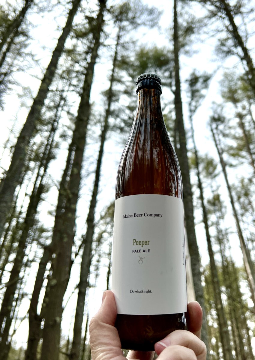 mainebeerco's tweet photo. The vernal pools are still frozen over, but we're getting closer and closer to the time of year when we'll start hearing the call of the spring peepers that our flagship pale ale is named after. https://t.co/GMugDAEmr2