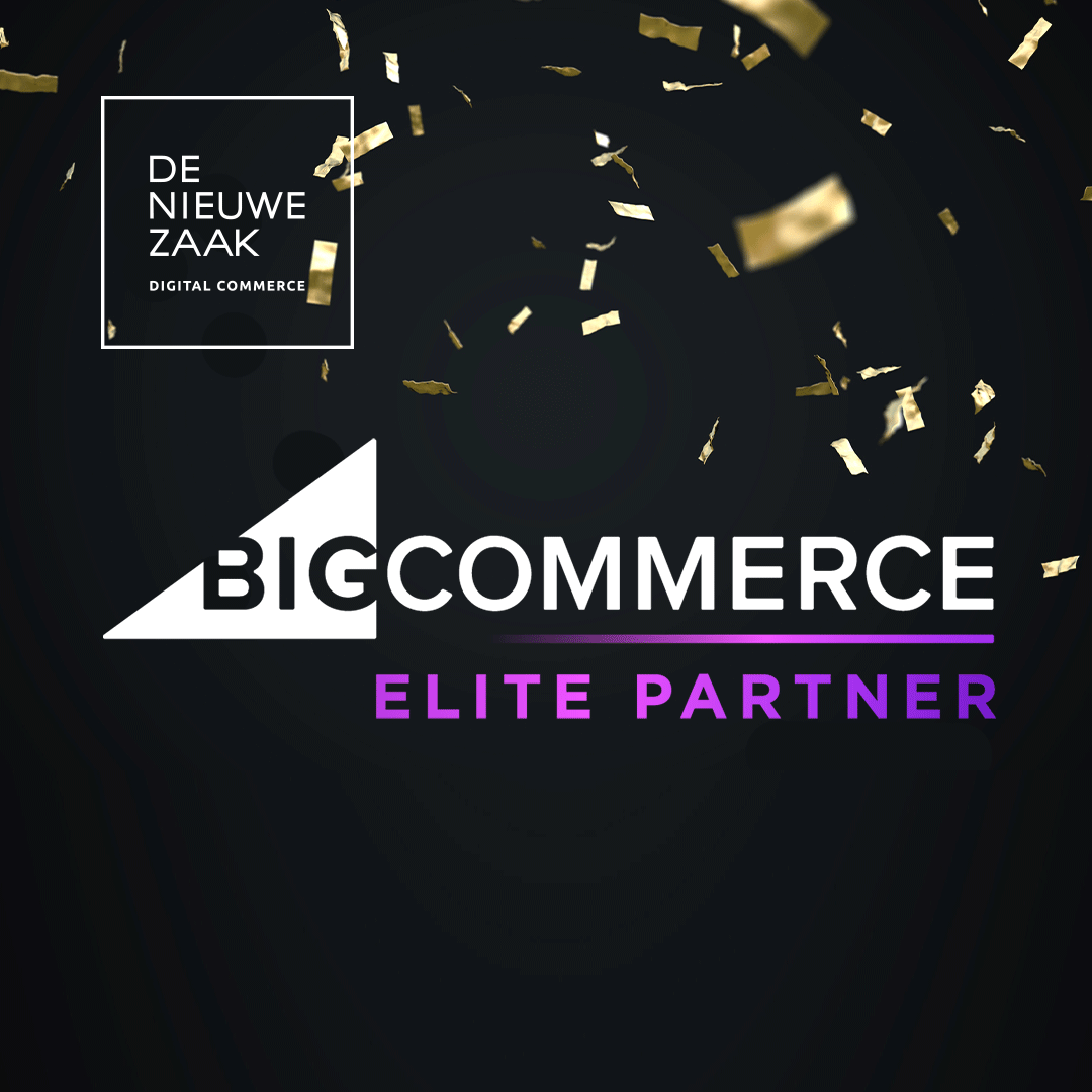 De Nieuwe Zaak is <a href="/BigCommerce/">BigCommerce</a> Elite Partner! 🎉 En daar zijn we ontzettend trots op. Meer weten? 👉 bit.ly/3pVKWq4