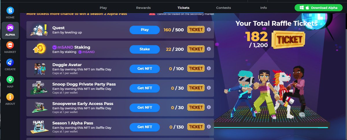 DrPuff_theMD's tweet photo. @TheSandboxGame I just participated in the daily #SandboxAlphaS2Contest for a chance to earn up to 1,000 $SAND! Starting March 14 -  Show your Raffle Tickets. Check out my screenshot below! 👇 #SandboxAlphaS2 https://t.co/1cbultODM2