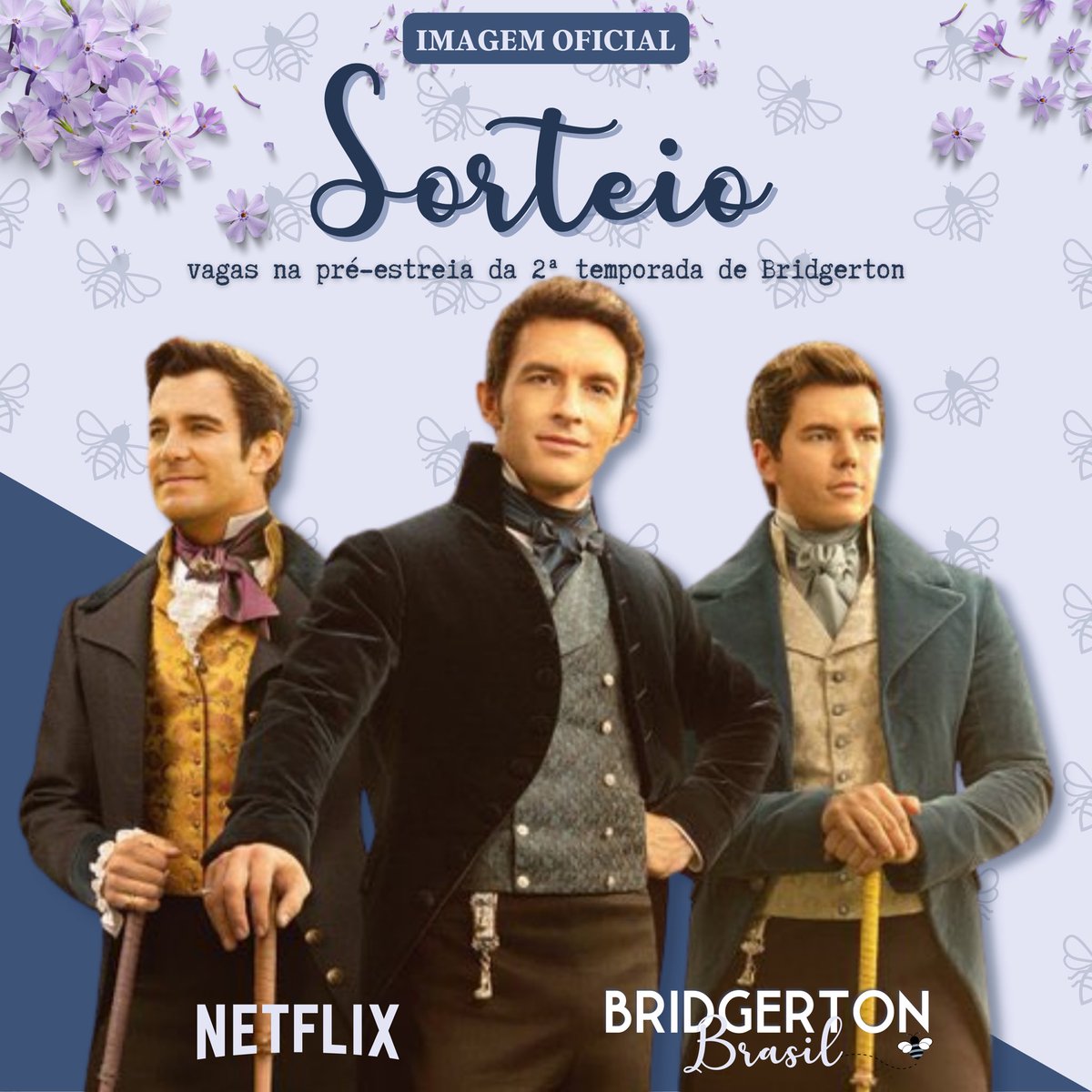 SORTEIO🎁

Prêmio: Um convite para a pré-estreia virtual da segunda temporada de Bridgerton. 

— Serão 4 sorteados e cada um ganhará UM convite. 

REGRAS: 

— Dar RT (SEM CITAR) nesse Tweet. 

— Tem que estar seguindo a <a href="/BridgertonBR/">Bridgerton Brasil</a> no Twitter. +