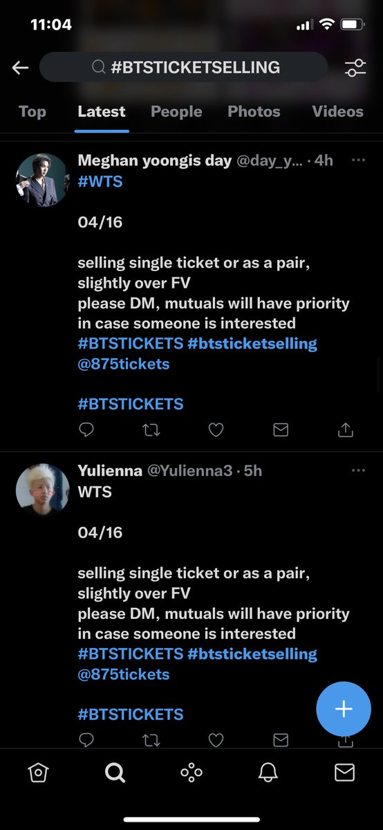 JaydaMo29274649's tweet photo. I’m pretty sure these are all the same person @ ameliaMisses they don’t send real proof and then just offer to send the tickets without payment then after you give@them your info they try to get you to send money #bts #btstickets #scammer https://t.co/KJqcPqdDNA
