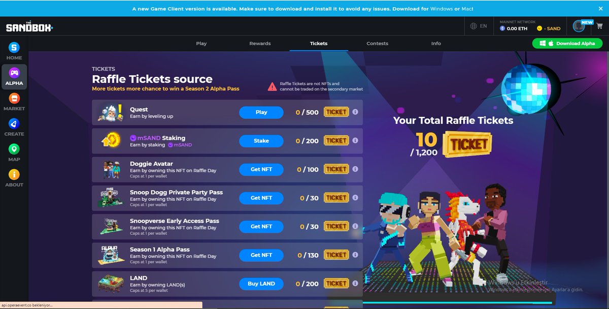 samdanlari4's tweet photo. @TheSandboxGame I just participated in the daily #SandboxAlphaS2Contest for a chance to earn up to 1,000 $SAND! Starting March 14 -  Show your Raffle Tickets. Check out my screenshot below! 👇 #SandboxAlphaS2 https://t.co/Y9AL4xBWSy