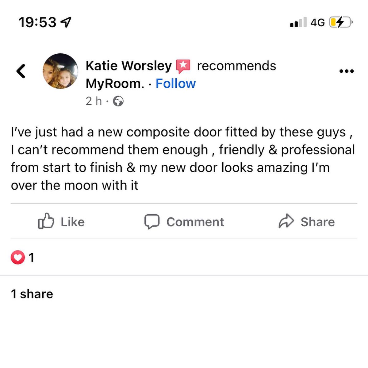 We hit an obstacle with this door when we found out the outer frame couldn’t be manufactured in the same colour as the slab. 

What did we do❓ 

We installed the door with a black frame and had the outer slab RAL colour matched &amp; sprayed in situ 🎨 

#myroombs #Compositedoors