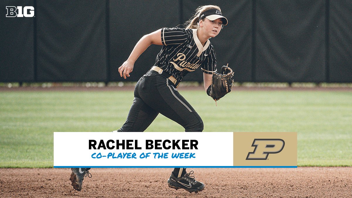 🚨 Weekly Awards Alert 🚨

Rachel Becker of <a href="/PurdueSoftball/">Purdue Softball</a> is the #B1GSoftball Co-Player of the Week!

🥎 .476 BA, .667 SLG%, .522 OB% as Purdue swept 6 contests at The Spring Games in Leesburg, Fla.
🥎 Led team with 10 hits (4 XBH), 11 runs, 5 RBI

🗞 bit.ly/3w6wLSH