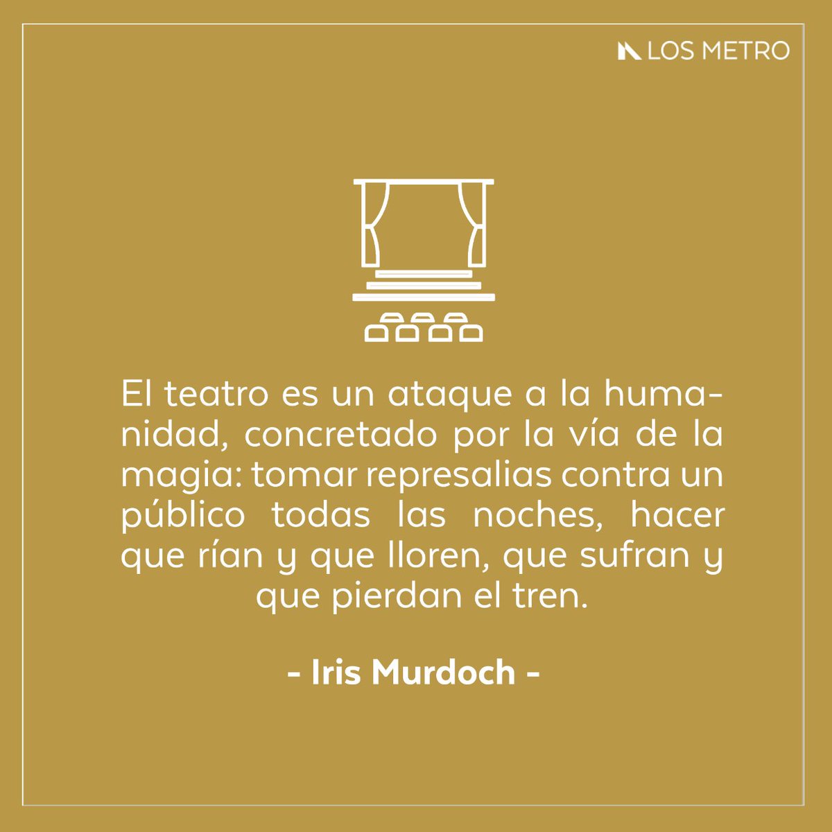 losmetromx's tweet photo. Sigamos atacando 
#frasedeldía #elteatroestudestino #teatroenmexico https://t.co/zOWTIipSvh