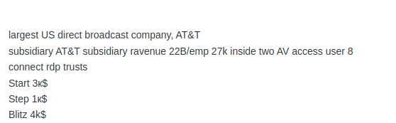 Threat actor is selling access to possibly <a href="/DIRECTV/">DIRECTV</a>