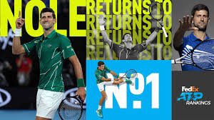 pavyg's tweet photo. BREAKING NEWS;

Novak Djokovic returns to the @atptour World Number 1 after a shock early defeat for Daniil Medvedev at Indian Wells.

Medvedev stayed at the number 1 position for just 3 weeks.

Welcome back to where you belong champ! @DjokerNole 

#Djokovic #worldnumber1 https://t.co/SHU27hJuXU