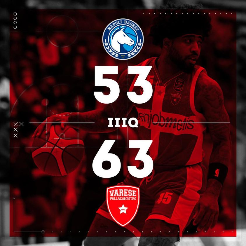 PallVarese's tweet image. Buon terzo quarto di Napoli, ma siamo sempre avanti❗️
#NapVar #NoiSiamoVarese