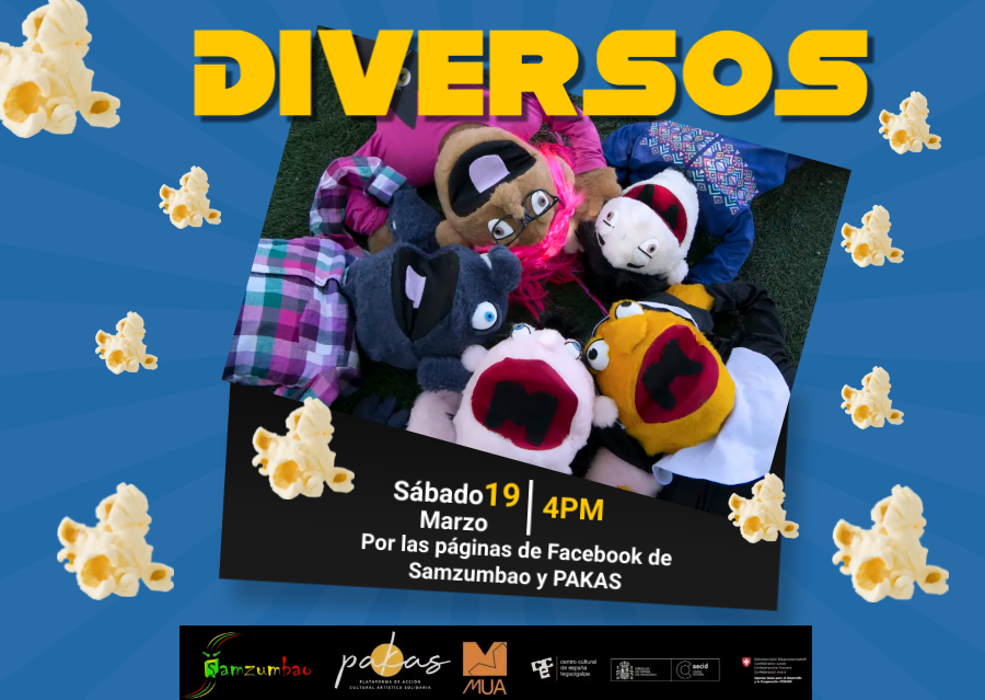 Samzumbao's tweet photo. ¡Samzumbao muy pronto presentará su cortometraje DIVERSOS de la #SelecciónPAKAS2021! Te compartimos al equipo detrás de esta producción artística:
📌 Producción: Nancy Yanez
📌 Asistente de producción: Elisa Yanez
📌 Musicalización: Yuri Pineda
📌 Guion y dirección: @lanzabu https://t.co/KIA5uxoTV5
