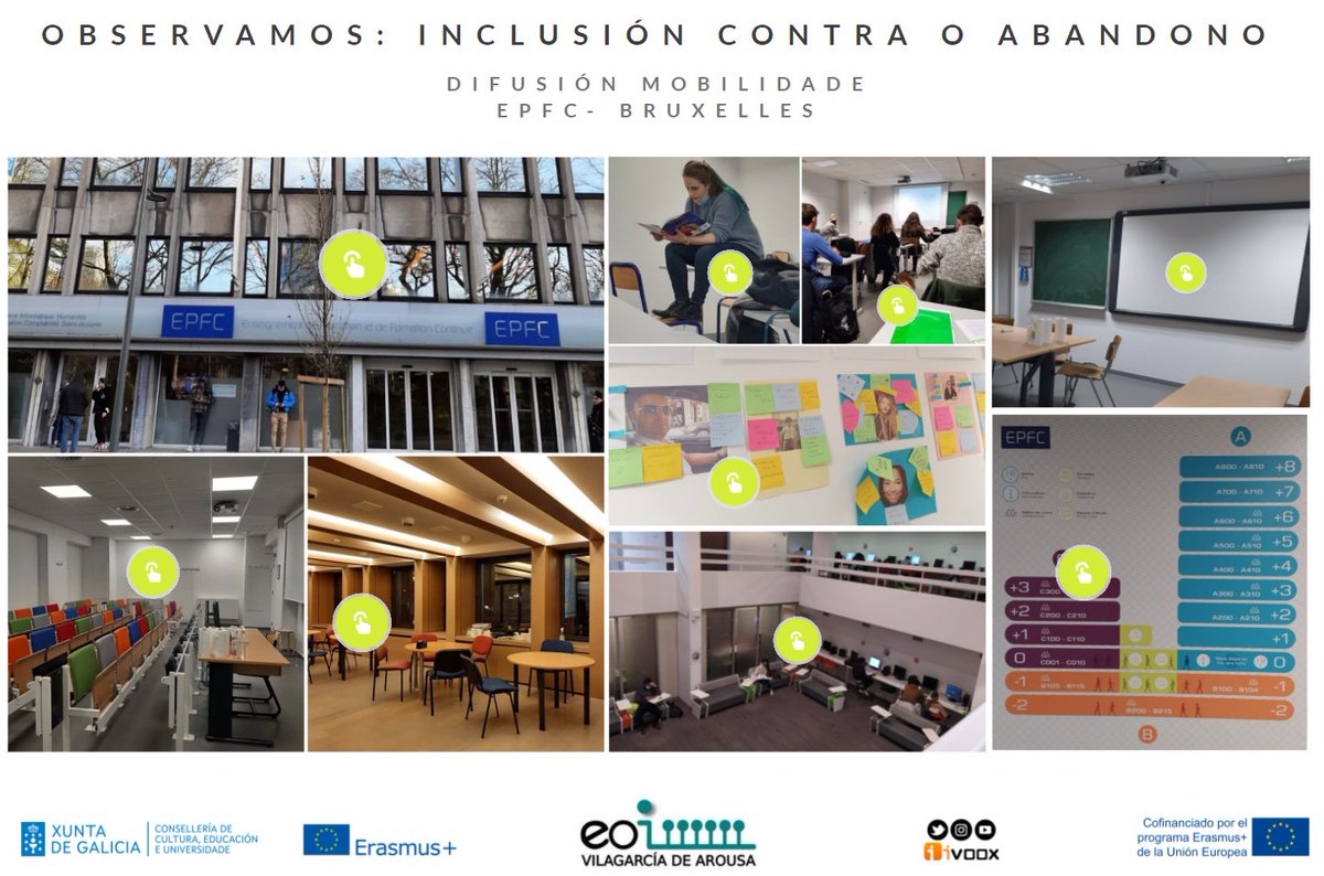 EOIVilagarcia's tweet photo. 🇪🇺 Nesta recta final do noso proxecto #KA104 #ErasmusPlus de 'Observación: Inclusión contra o abandono'. Difusión da terceira e última mobilidade ao #EPFC en Bélxica. Máis info no blog do proxecto https://t.co/YOdoQDPwvE @sepiegob @EPALE_ES #internacionalización @ULBruxelles https://t.co/IfnJ3kZvcN