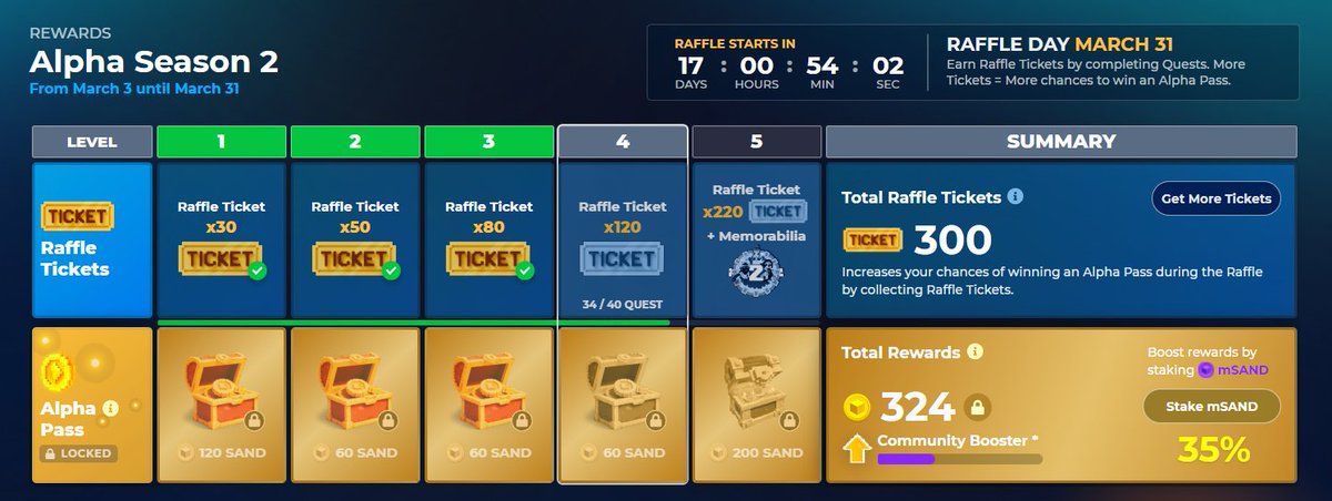 Jessica89807931's tweet photo. @TheSandboxGame I just participated in the daily #SandboxAlphaS2Contest for a chance to earn up to 1,000 $SAND! Starting March 14 -  Show your Raffle Tickets. Check out my screenshot below! 👇 #SandboxAlphaS2 https://t.co/n5kdCYRTVF